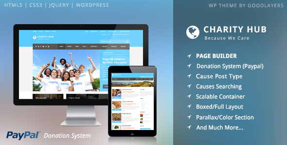 [Download] Charity Hub v1.3.4 – Charity / Nonprofit / Fundraising WP