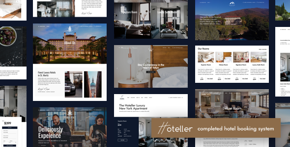 Download Free Hoteller v1.1 – Hotel Booking WordPress