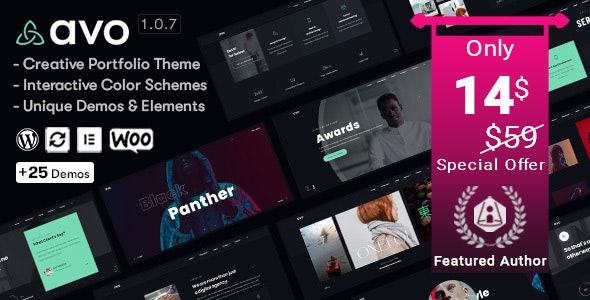 Avo v1.2.3 – Creative Portfolio & Agency WordPress Theme