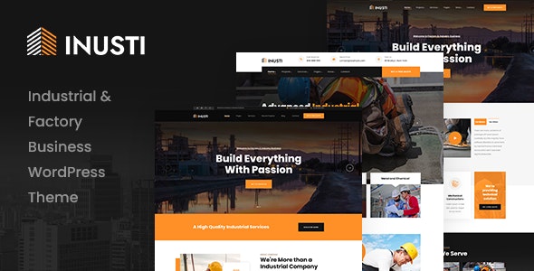 Inusti v1.0.7 Ð Factory & Industrial WordPress Theme