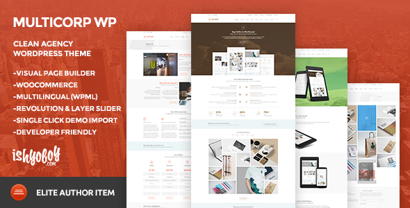 Download Free Multicorp WP v2.0 – Clean Agency WordPress Theme