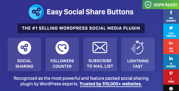 Download Free Easy Social Share Buttons for WordPress v5.6