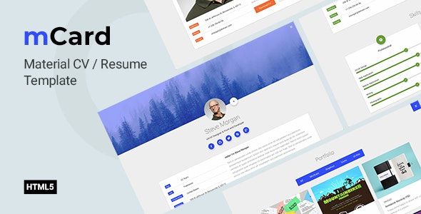 MCARD V1.0 – CV RESUME TEMPLATE