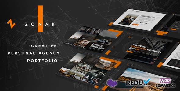 Zonar v3.8 – Personal Portfolio WordPress Theme