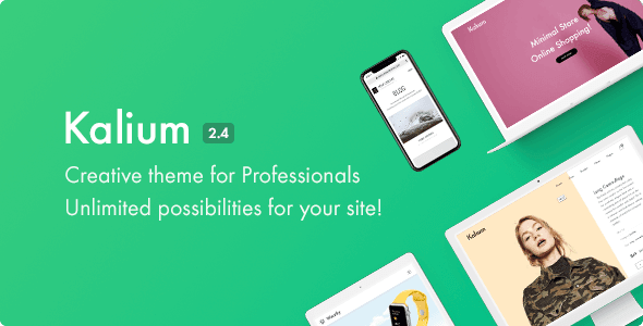 Download Free Kalium v2.4 – Creative Theme for Professionals