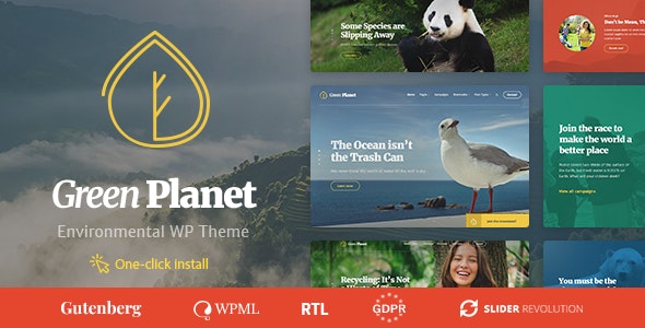 GREEN PLANET V1.1.0 – ECOLOGY & ENVIRONMENT WORDPRESS THEME
