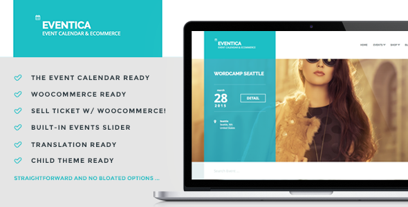 Download Free Eventica v1.15.1 – Event Calendar & Ecommerce For WordPress