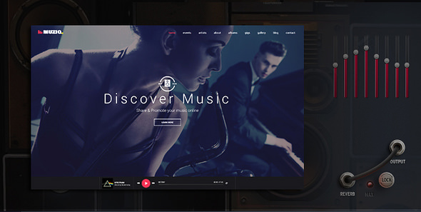 Download Free Muziq v1.3 – Music Band & Musician WordPress Theme