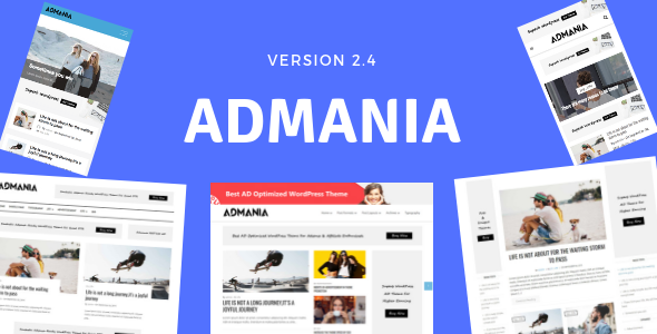 Download Free Admania v2.4.1 – AD Optimized WordPress Theme