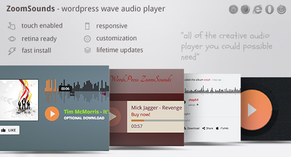 ZoomSounds v6.84 – WordPress Audio Player