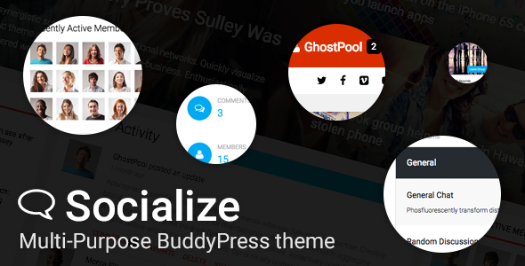 Download Free Socialize v2.30.2 – Multi-Purpose BuddyPress Theme
