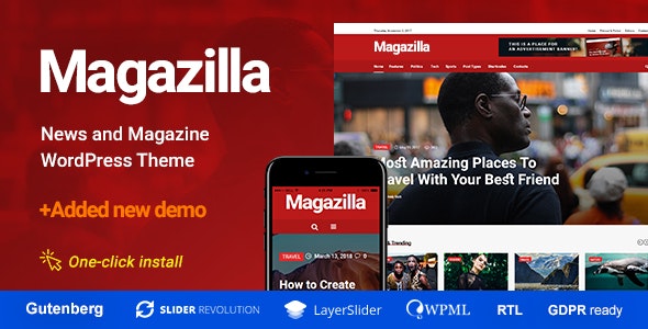 Magazilla v1.1.2 – News & Magazine Theme