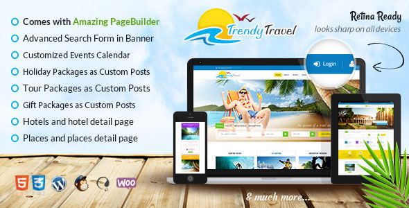 TRENDY TRAVEL V5.3 – MULTIPURPOSE TOUR PACKAGE WP THEME