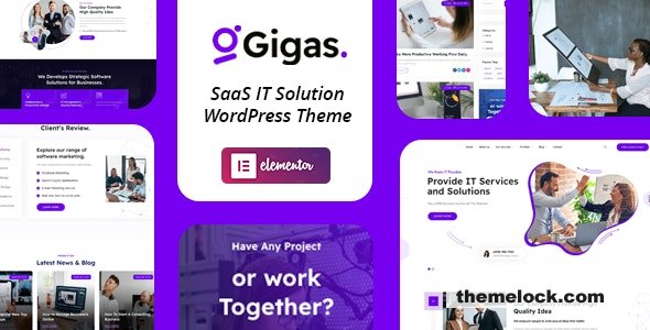 Gigas v1.0 – SaaS WordPress Theme