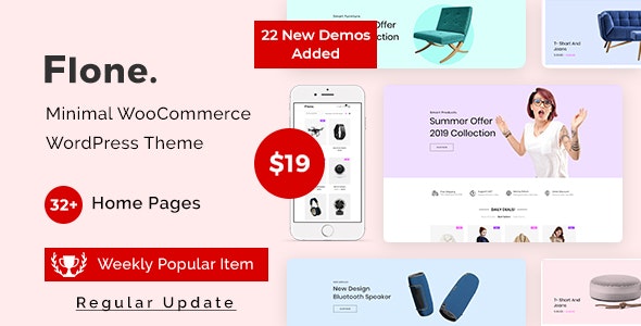 Flone v3.4.2 – Minimal WooCommerce WordPress Theme