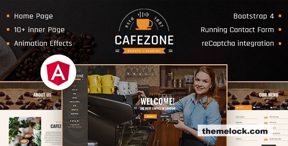 CafeZone – Coffee Shop Restaurant Angular Template