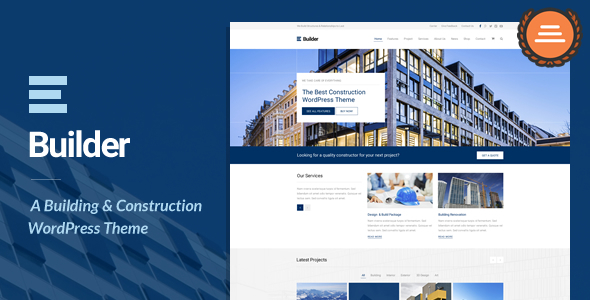 Download Free Builder v1.6.2 – Building & Construction WordPress Theme