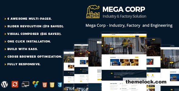 MegaCorp v2.3 – Industry & Factory WordPress Theme