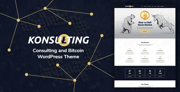 Download Free Konsulting v1.1 – Consulting & Bitcoin WordPress Theme