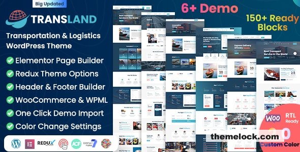 Transland v2.0.0 – Transportation & Logistics WordPress Theme