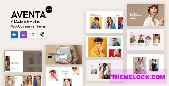 Aventa v2.8 – Minimal WooCommerce theme Free Download