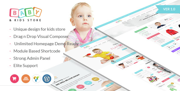 Download Free Baby & Kids Store v3.7 – eCommerce Woocommerce Theme