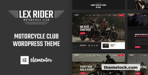 LexRider v1.6.3 – Motorcycle Club WordPress Theme