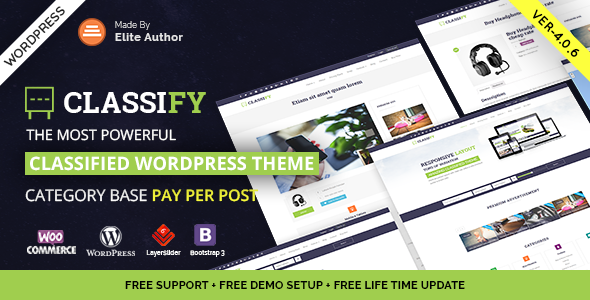 Download Free Classify v4.0.4 – Classified Ads WordPress Theme