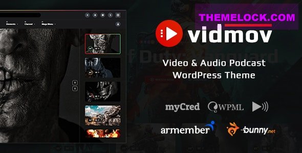 VidMov v1.9.1 – Video WordPress Theme