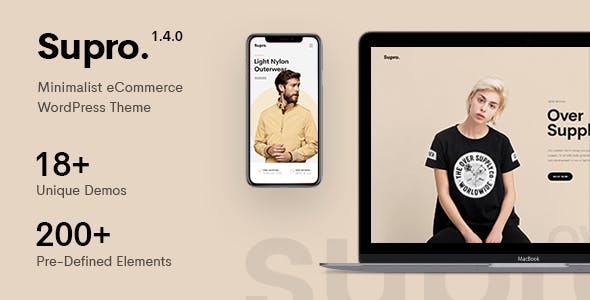 Supro v1.7.5 – Minimalist AJAX WooCommerce WordPress Theme