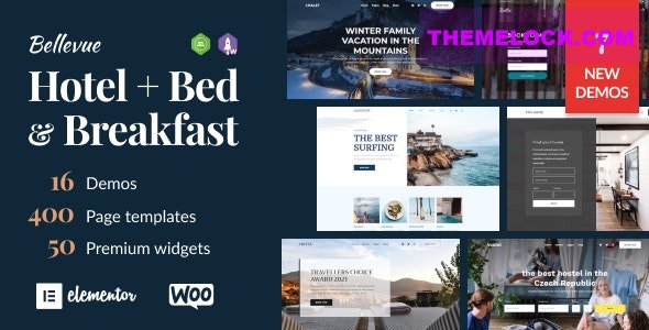 Bellevue v4.1 – Hotel + Bed and Breakfast Booking Calendar Theme