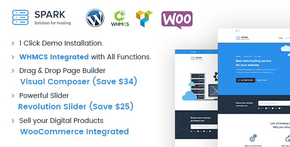 [Free Download] Spark v2.2.3 – Responsive WHMCS Hosting WordPress Theme