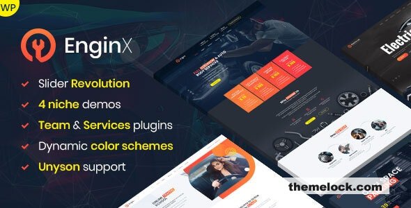 EnginX v1.4.0 Ð Auto Repair Service WordPress Theme