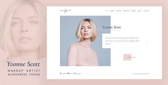 YVONNE V1.0 – MAKEUP ARTIST WORDPRESS THEME