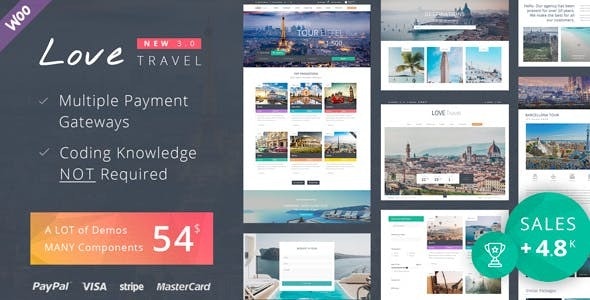 [Free Download] Love Travel v3.7 – Creative Travel Agency WordPress