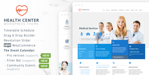 Download Free Health Medical Center v19.4 – Responsive Theme