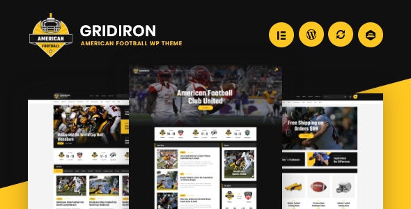 [Free Download] Gridiron v1.0 – American Football & NFL Superbowl Team WordPress Theme