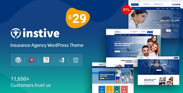 INSTIVE V1.1.8 – INSURANCE WORDPRESS THEME
