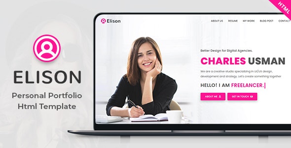 ELISON V1.0 – PORTFOLIO HTML TEMPLATE