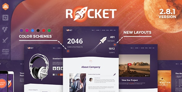 ROCKET V2.9.3 – CREATIVE MULTIPURPOSE WORDPRESS THEME