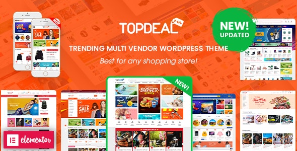 TOPDEAL V2.2.0 – MULTI VENDOR MARKETPLACE ELEMENTOR WOOCOMMERCE WORDPRESS THEME