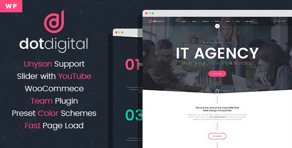 Download Free DotDigital v1.0.0 – Web Design Agency WordPress Theme