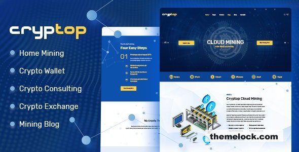CrypTop v1.0.7 – ICO Landing and CryptoCurrency WordPress Theme