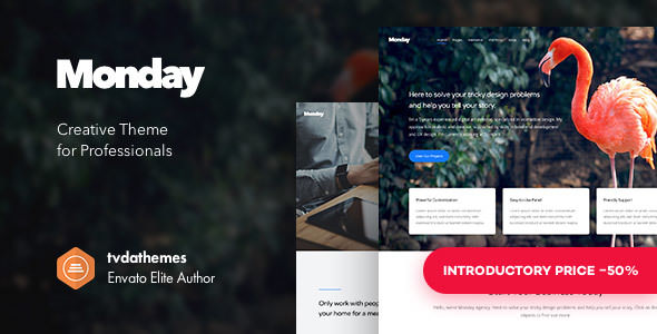 Download Free Monday v1.0 – Creative Multi-Purpose WordPress Theme