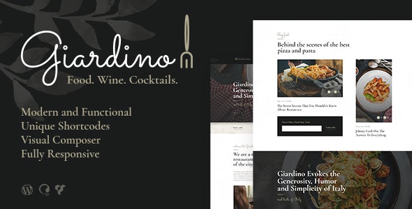 Giardino v1.1.5 – An Italian Restaurant & Cafe WordPress Theme