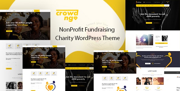 Crowdngo v1.0.7 – Fundraising Charity WordPress Theme