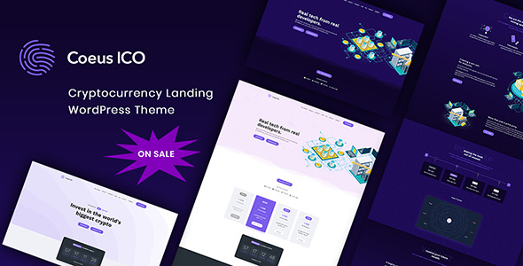 Coeus v1.2.0 – Cryptocurrency Landing Page Theme
