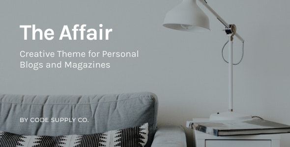 The Affair v3.5.4 – Creative Theme for Personal Blogs and Magazines