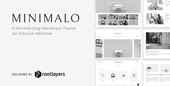 Minimalo v1.0.8 – A Minimal Blog WordPress Theme for Creative Websites