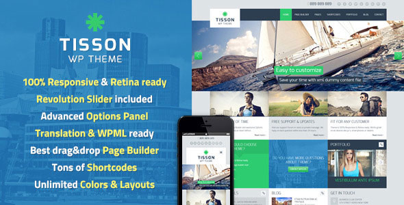 Download Free Tisson v1.4 – Themeforest Premium WordPress Theme